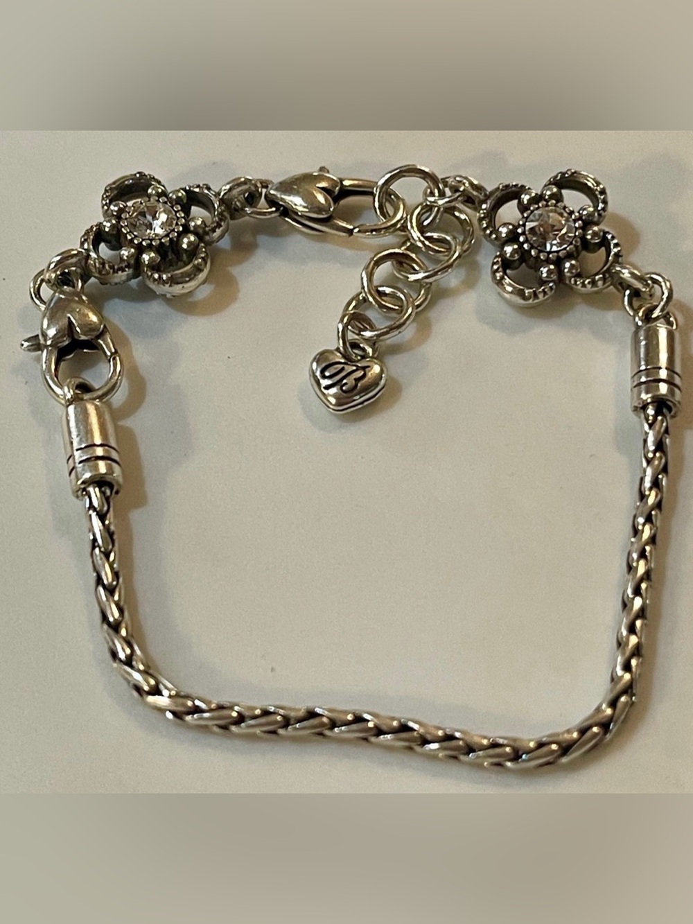Brighton Mayflower Silver Crystal Add Charms/Beads
Bracelet